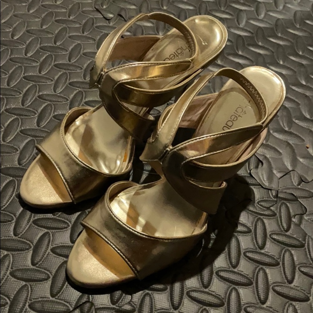 Gold heels